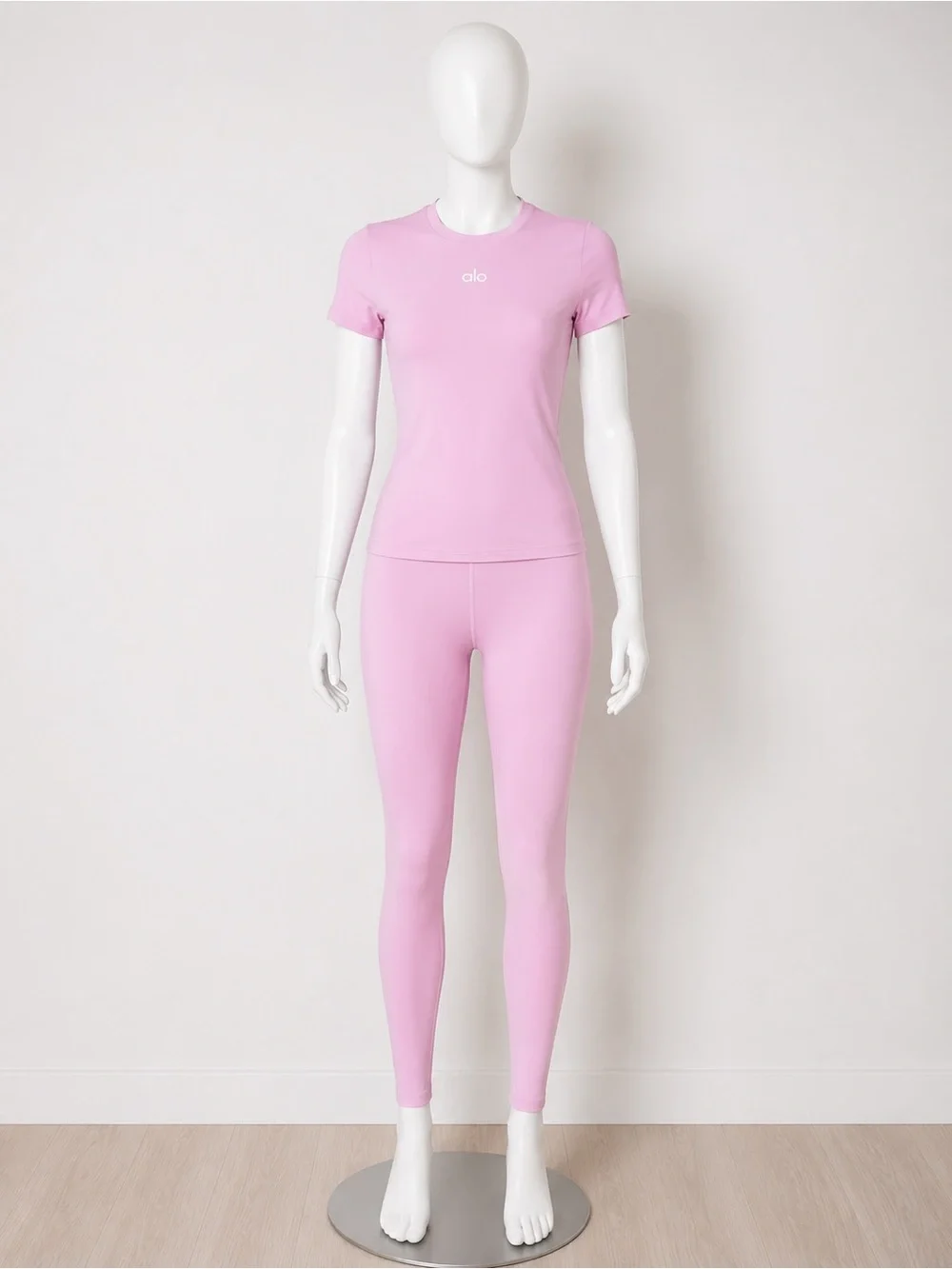 Bubblegum Pink Short Sleeve Crop Tee